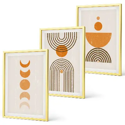 Set de tablouri decorative cu design minimalist în stil boho