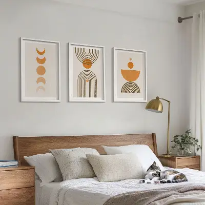 Set de tablouri decorative cu design minimalist în stil boho