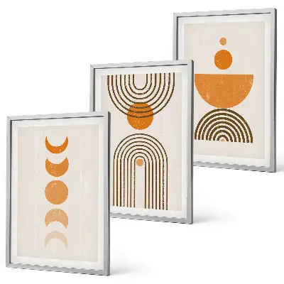 Set de tablouri decorative cu design minimalist în stil boho