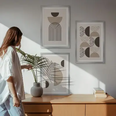 Set tablouri decorative modele abstracte în stil minimalist