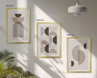 Set tablouri decorative modele abstracte în stil minimalist