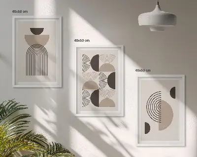 Set tablouri decorative modele abstracte în stil minimalist