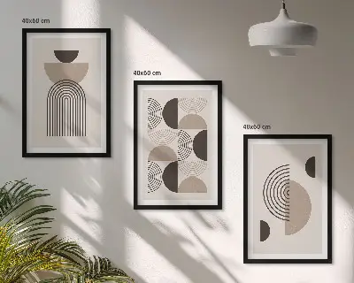 Set tablouri decorative modele abstracte în stil minimalist