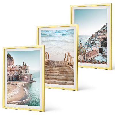 Set tablouri pentru dormitor Vederi pastelate la plajă, vară