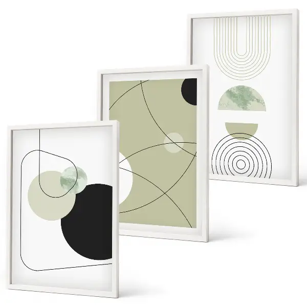 Set tablouri decorative forme abstracte colorate