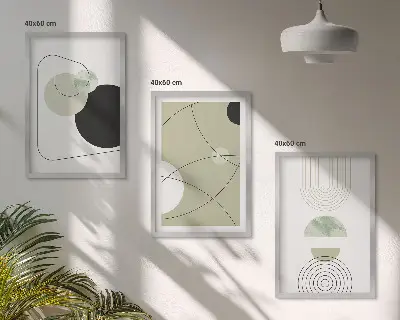 Set tablouri decorative forme abstracte colorate