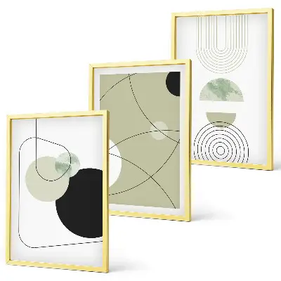 Set tablouri decorative forme abstracte colorate