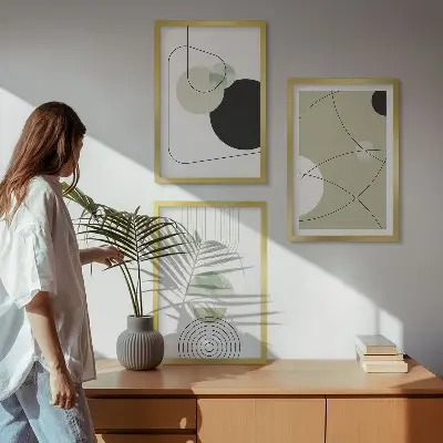 Set tablouri decorative forme abstracte colorate