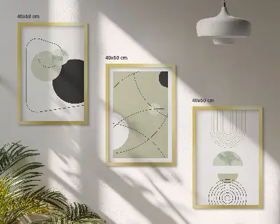 Set tablouri decorative forme abstracte colorate