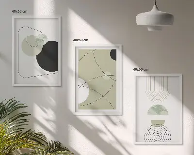 Set tablouri decorative forme abstracte colorate