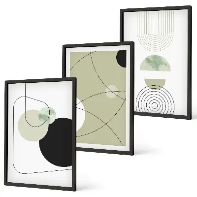 Set tablouri decorative forme abstracte colorate
