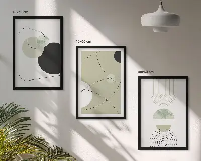 Set tablouri decorative forme abstracte colorate