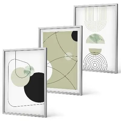 Set tablouri decorative forme abstracte colorate