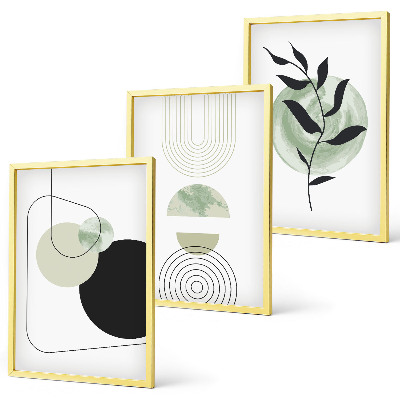 Set tablouri pentru dormitor Forme abstracte de plante
