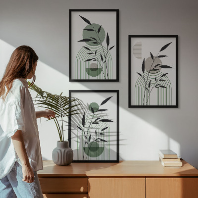 Set tablouri decorative Compoziții de plante Boho