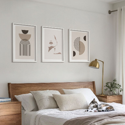 Set tablouri decorative Forme abstracte și chip
