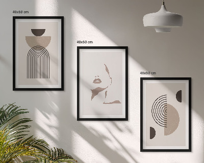 Set tablouri decorative Forme abstracte și chip