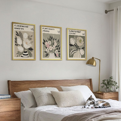 Set tablouri decorative Aranjamente florale retro