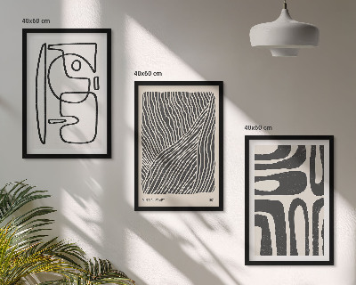 Set tablouri pentru dormitor Modele abstracte, linii, texturi