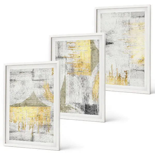 Set tablouri decorative cu modele abstracte de pictură în tendințe