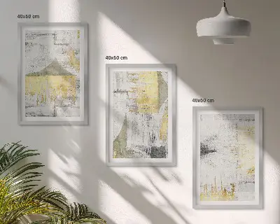 Set tablouri decorative cu modele abstracte de pictură în tendințe