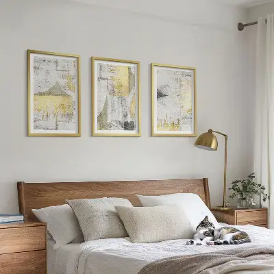 Set tablouri decorative cu modele abstracte de pictură în tendințe