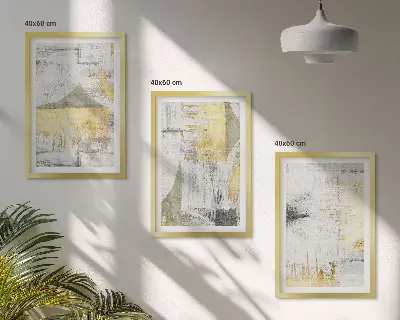 Set tablouri decorative cu modele abstracte de pictură în tendințe
