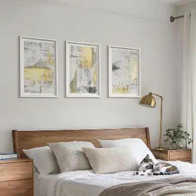 Set tablouri decorative cu modele abstracte de pictură în tendințe