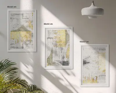 Set tablouri decorative cu modele abstracte de pictură în tendințe