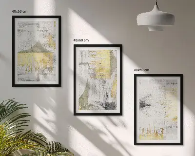 Set tablouri decorative cu modele abstracte de pictură în tendințe