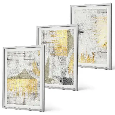 Set tablouri decorative cu modele abstracte de pictură în tendințe