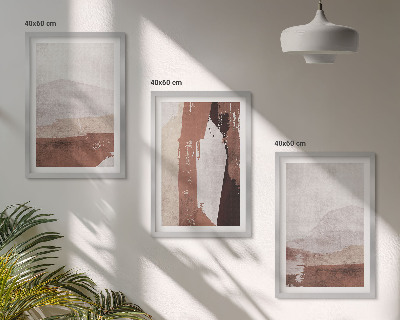 Set tablouri pentru dormitor Modele abstracte maro bej