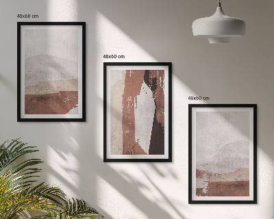 Set tablouri pentru dormitor Modele abstracte maro bej