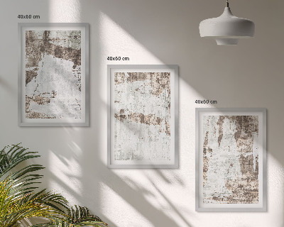 Set tablouri decorative Modele abstracte alb maro