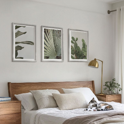 Set tablouri decorative Frunze de plante tropicale pastelate