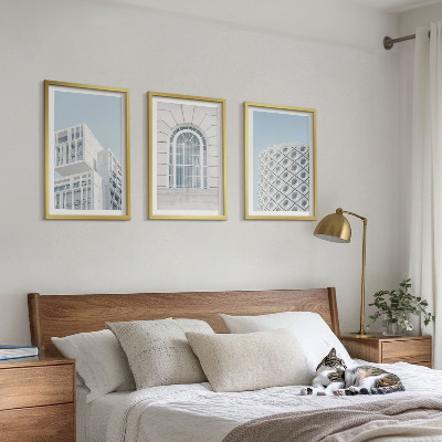 Set tablouri pentru dormitor Geometria arhitecturii moderne