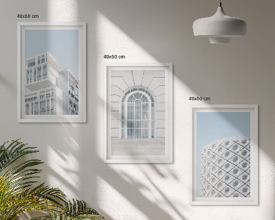 Set tablouri pentru dormitor Geometria arhitecturii moderne