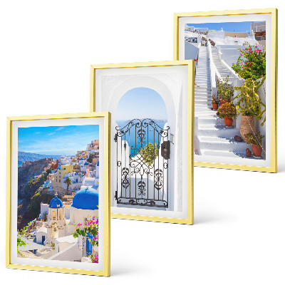 Set tablouri pentru dormitor Arhitectura din Santorini, Oia