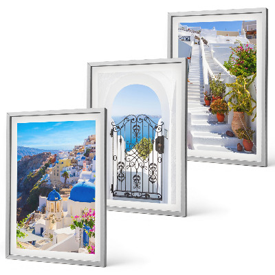 Set tablouri pentru dormitor Arhitectura din Santorini, Oia