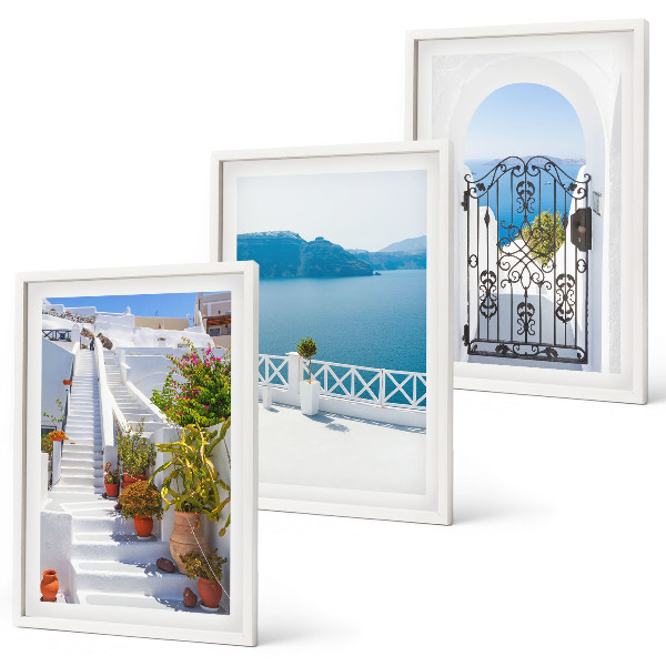 Set tablouri decorative Scări albe plante poartă mare