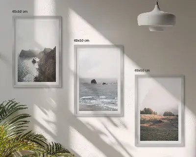 Set de tablouri pentru dormitor cu peisaje de munte și mare