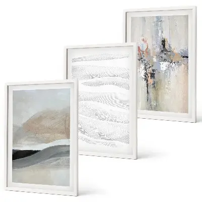 Set de tablouri decorative modele abstracte cu motive de pământ