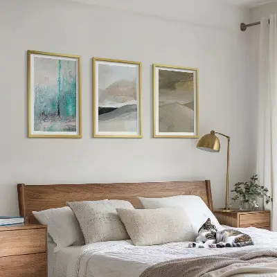 Set tablouri decorative cu decorațiuni abstracte pictate