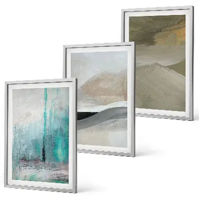 Set tablouri decorative cu decorațiuni abstracte pictate