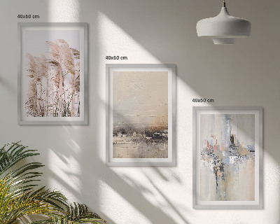 Set tablouri pentru dormitor Modele abstracte de vegetație