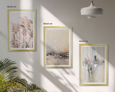 Set tablouri pentru dormitor Modele abstracte de vegetație
