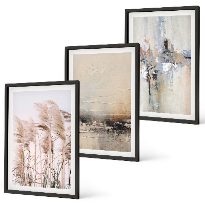 Set tablouri pentru dormitor Modele abstracte de vegetație