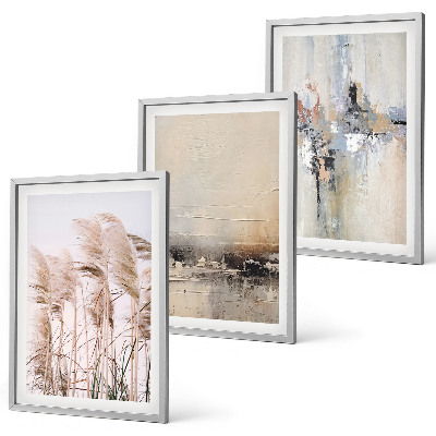 Set tablouri pentru dormitor Modele abstracte de vegetație