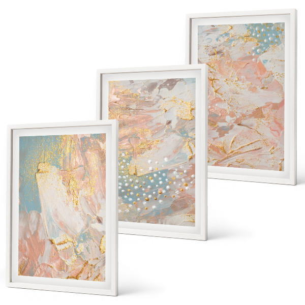 Set tablouri decorative Modele pastelate abstracte