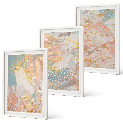 Set tablouri decorative Modele pastelate abstracte